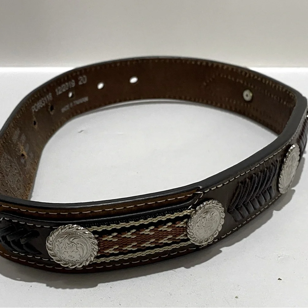 Cavenders Leather Belt Size 20 Brown 1.25